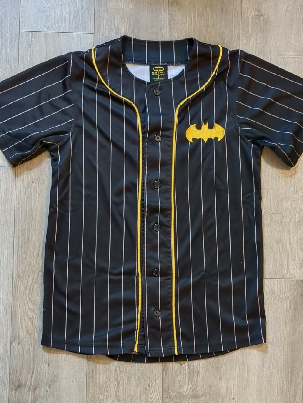 MENS BATMAN BASEBALL JERSEY - SIZE S
